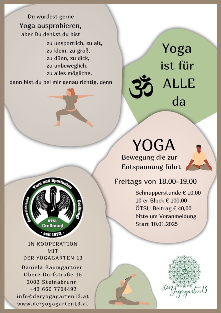 DerYogagarten13 Yogakurs Großmugl Sportverein